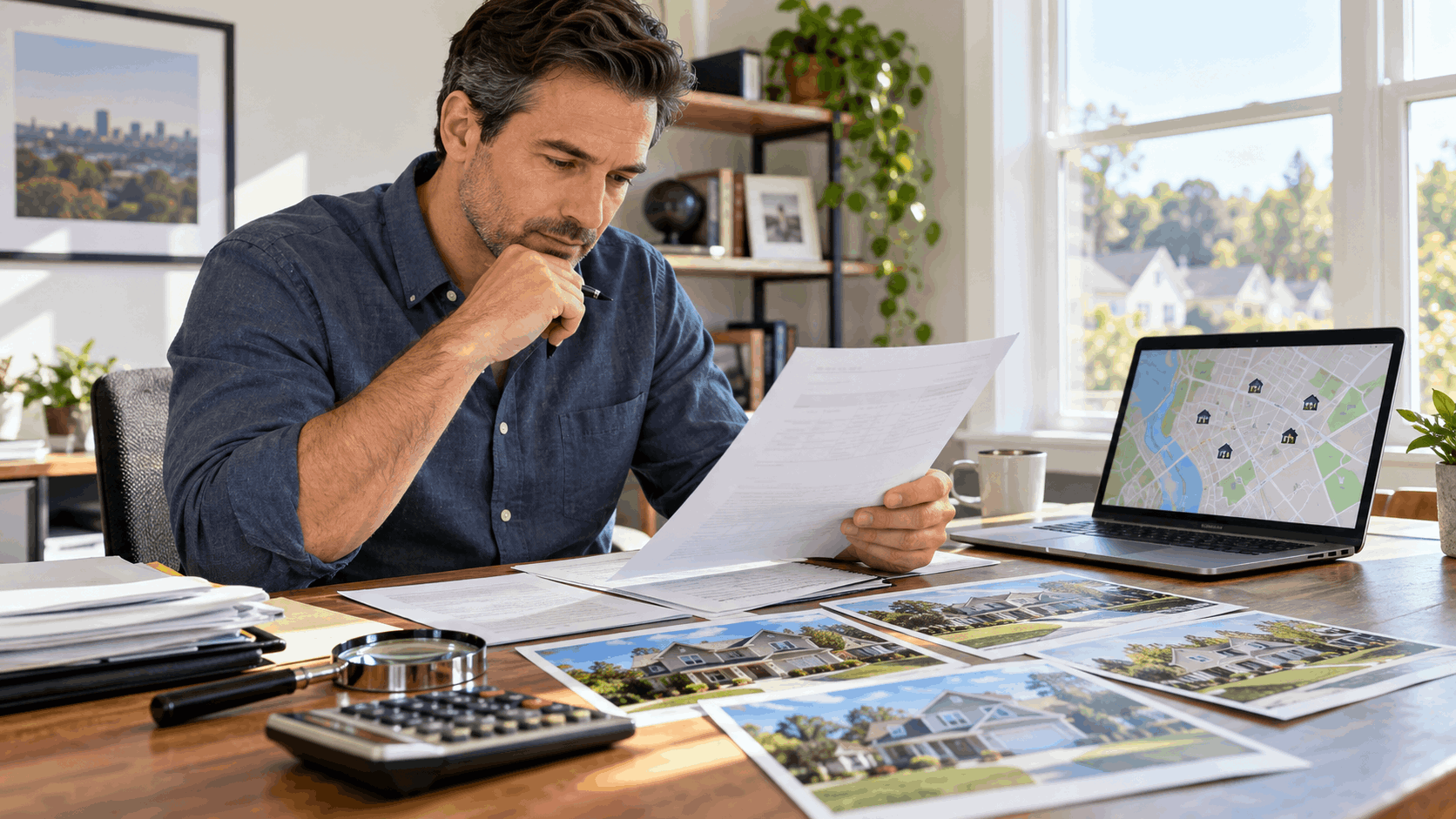 Clifton NJ homeowner reviewing a 2026 property assessment notice, home records, comparable sales, calculator, and neighborhood map.