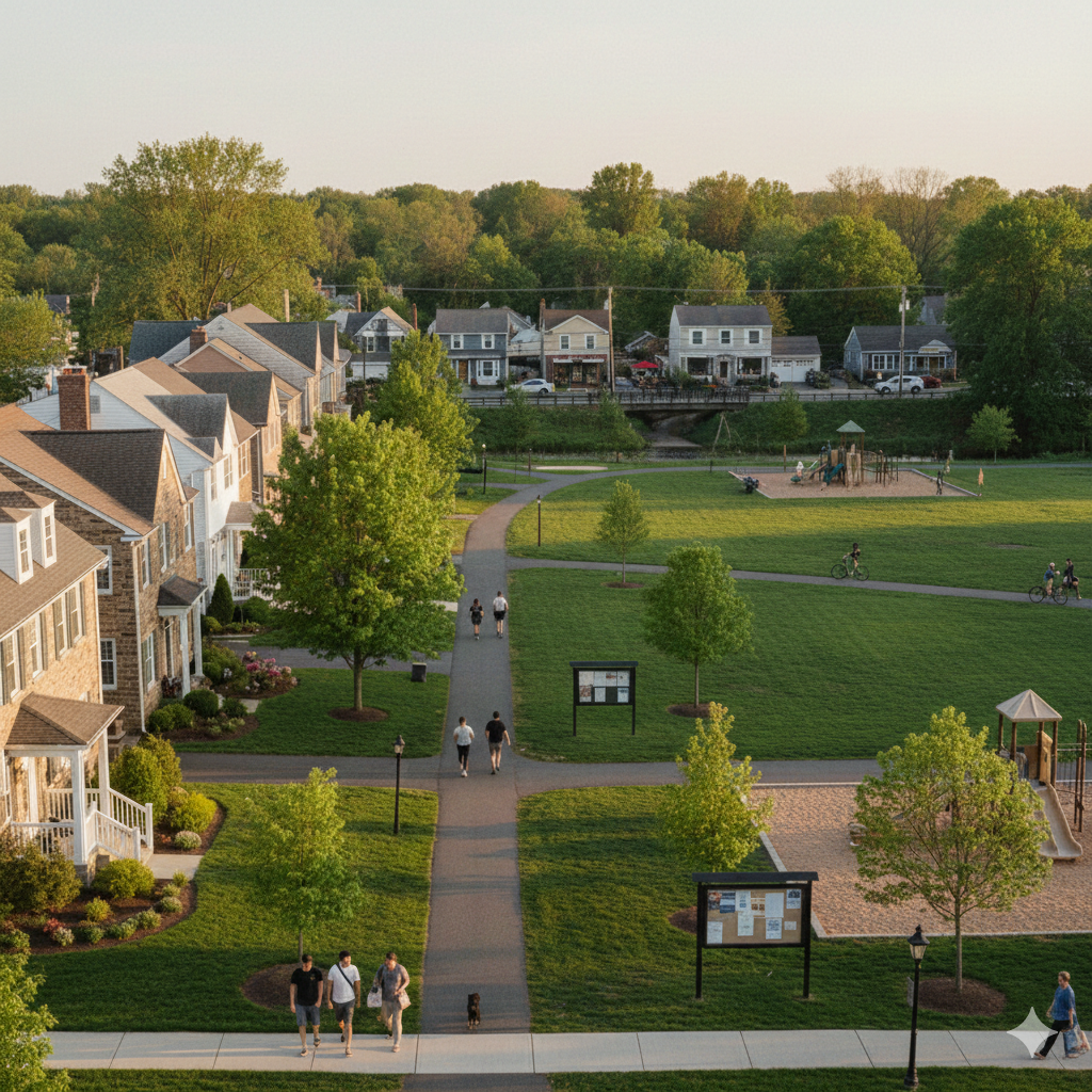 Living where you play in Passaic County NJ with walkable neighborhoods, homes near parks, playgrounds, and green spaces that support everyday community living