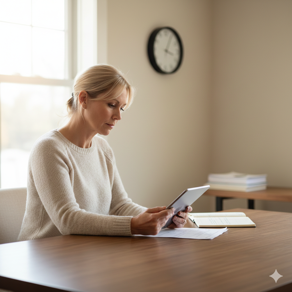 Homeowner reviewing mortgage documents at home in Passaic County, NJ, illustrating how to navigate the mortgage crisis and act early before default in 2026.