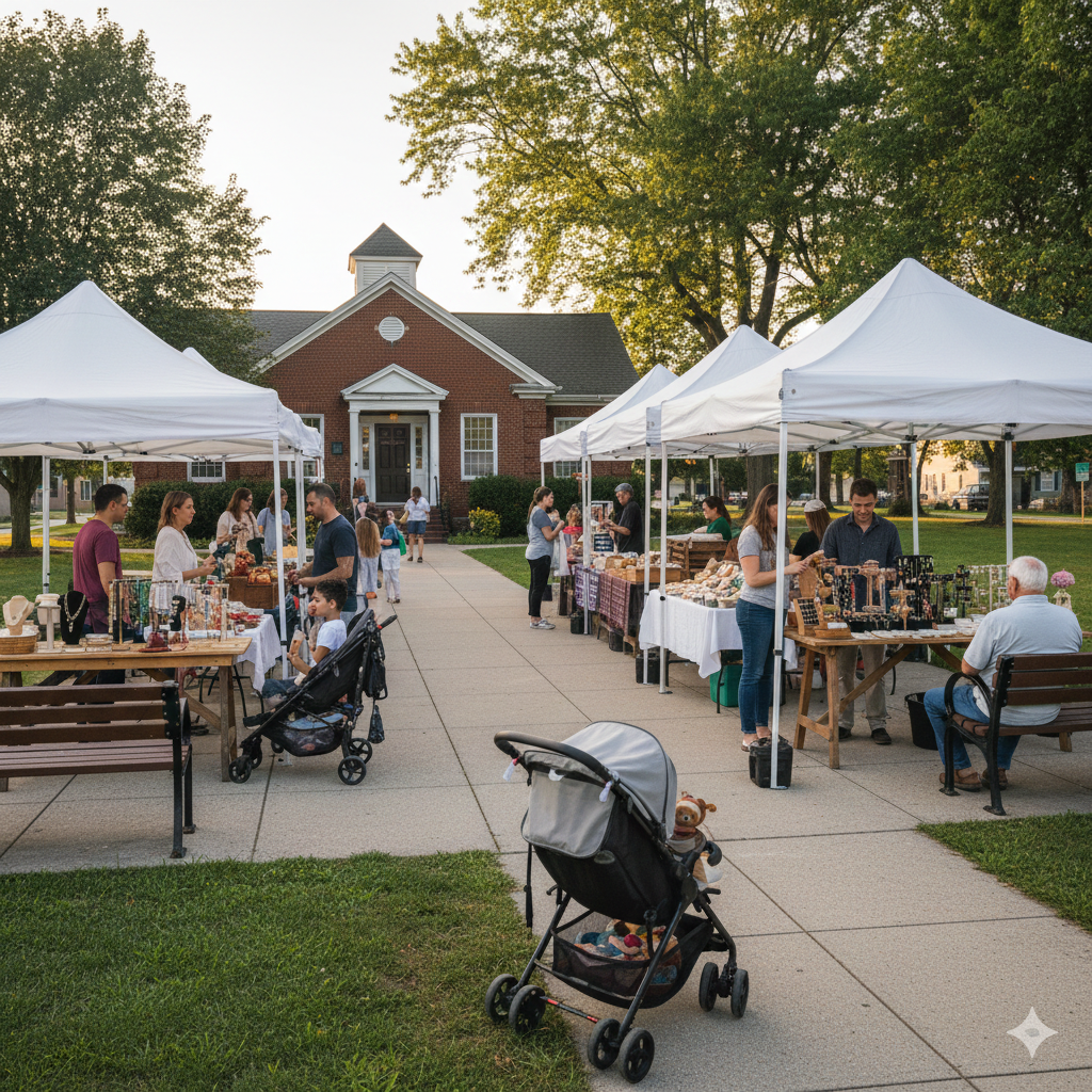 Community markets and small business pop-ups in Passaic County NJ featuring local vendors and walkable neighborhood events