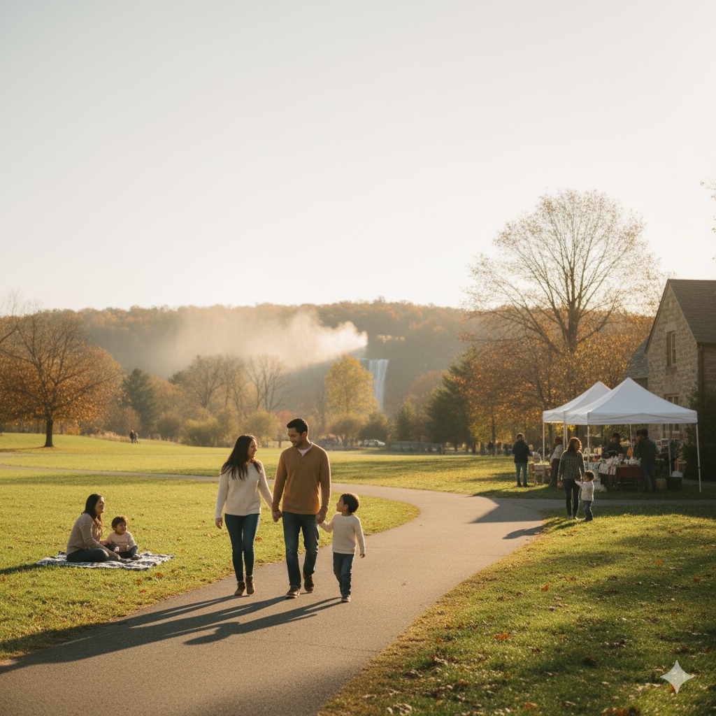 Family-friendly weekend activities in Passaic County NJ featuring parks, Paterson Great Falls, and local community events