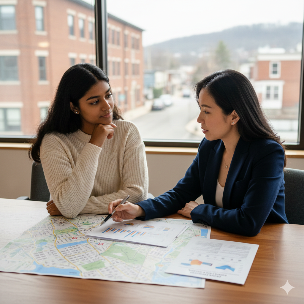 First-time home buyer guidance in North Jersey with neighborhood-level insights