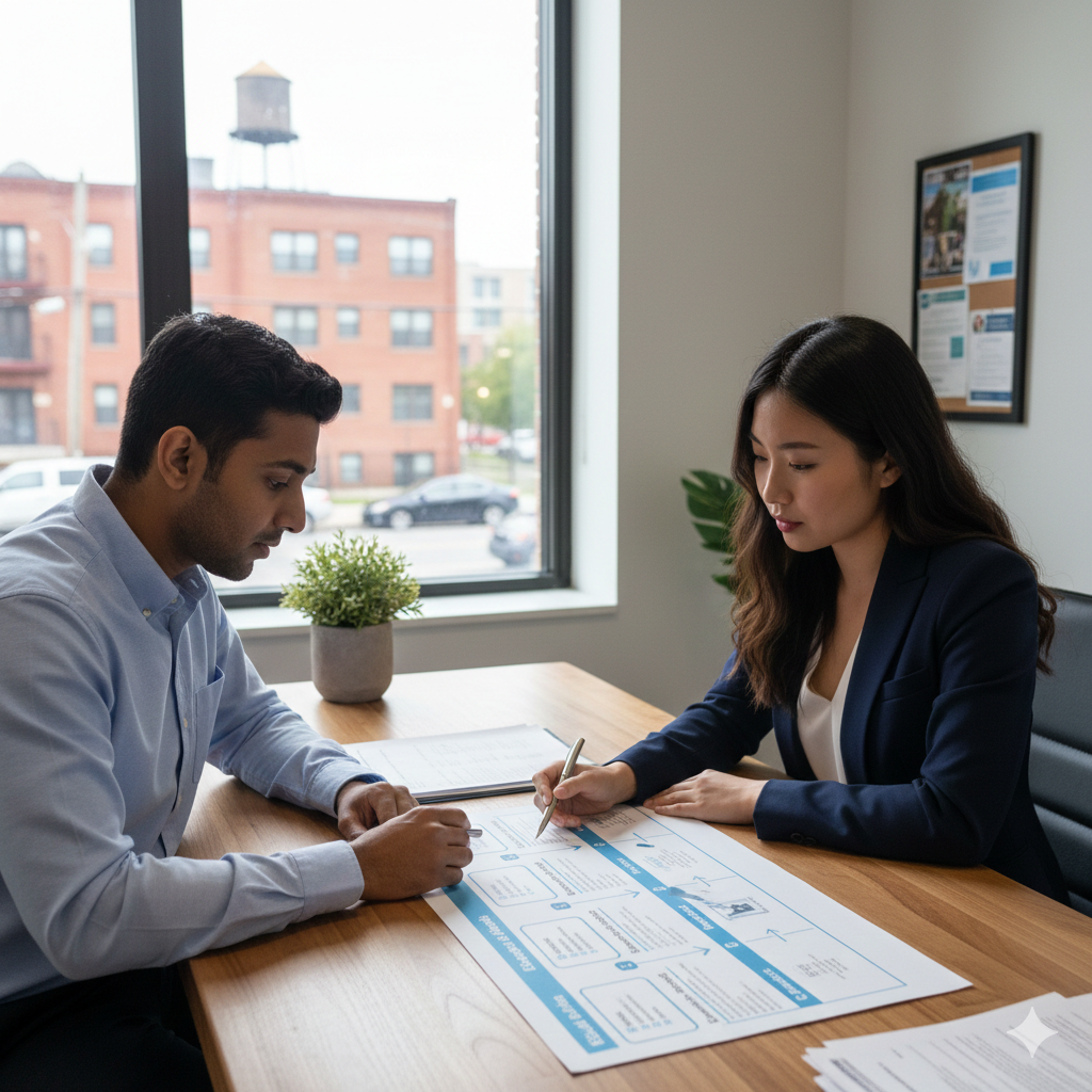 Step-by-step first-time home buyer application process with grant and loan guidance in New Jersey