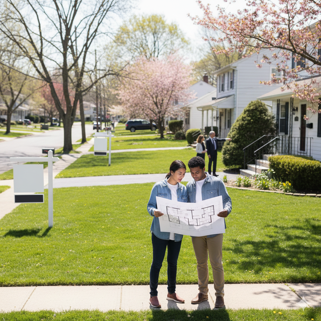 Spring housing market in Bergen County showing high inventory and family buyer demand