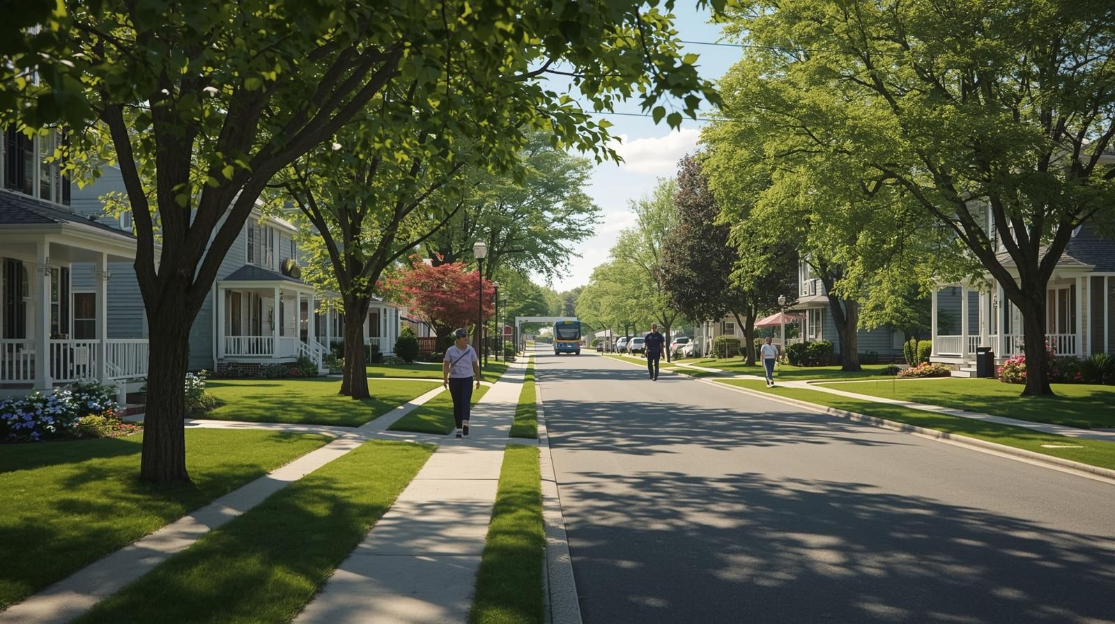 Tree-lined suburban neighborhood in Totowa NJ showing homes and community lifestyle for first-time buyers