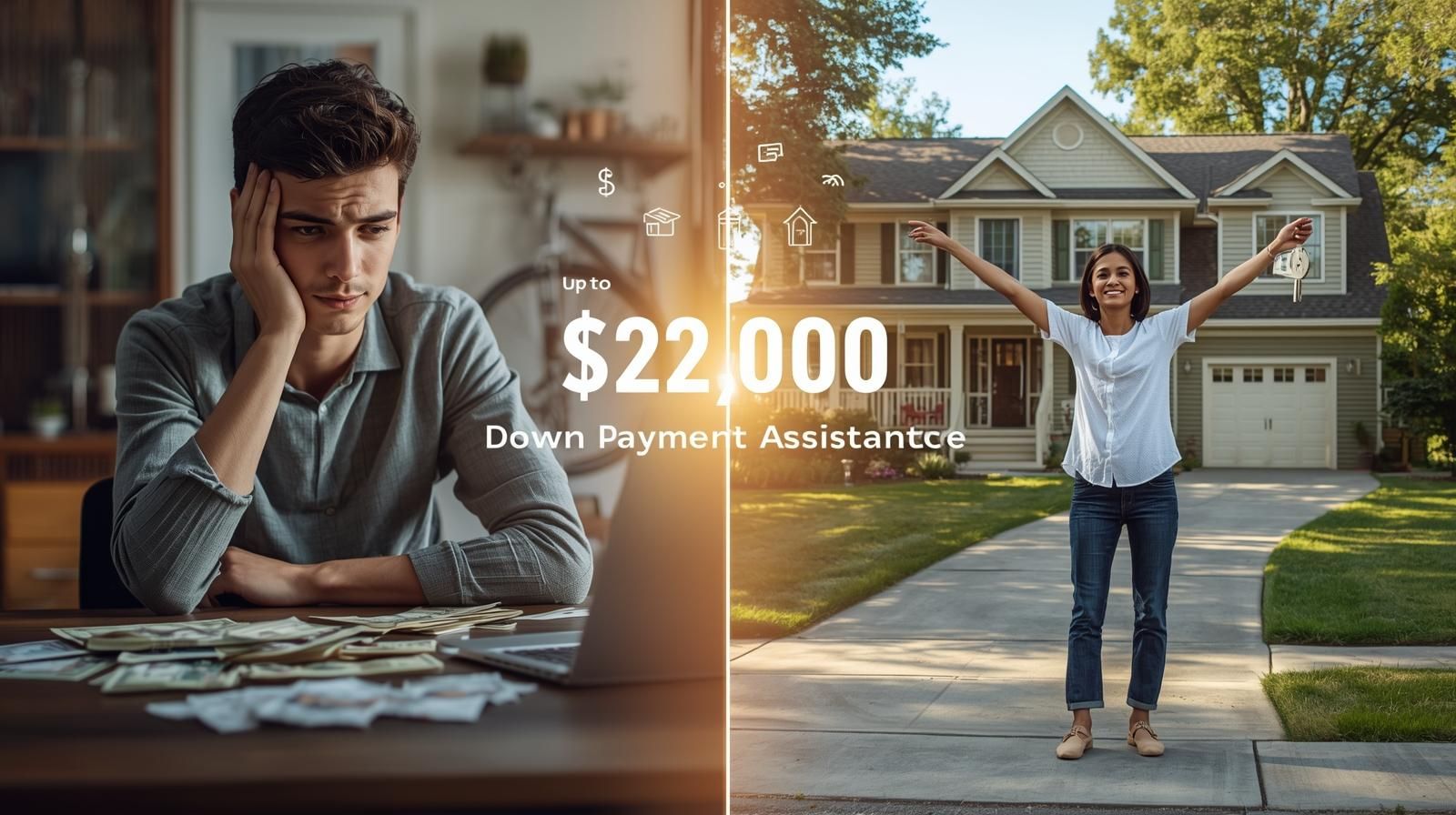 First-time home buyer Woodland Park NJ transformation with $22,000 down payment assistance from renting to owning a home