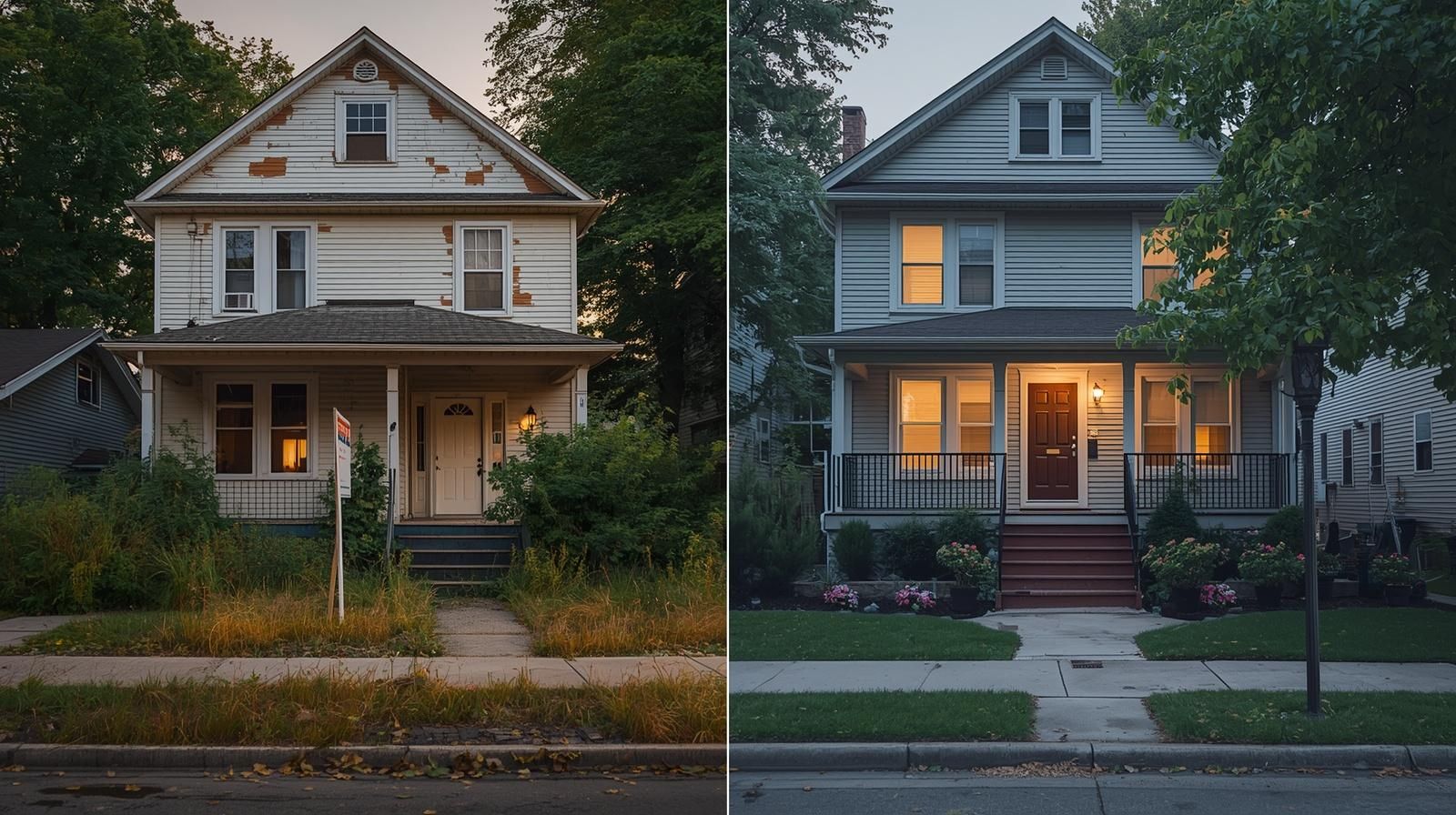 comparison of bank owned REO vs pre foreclosure homes in Paterson NJ