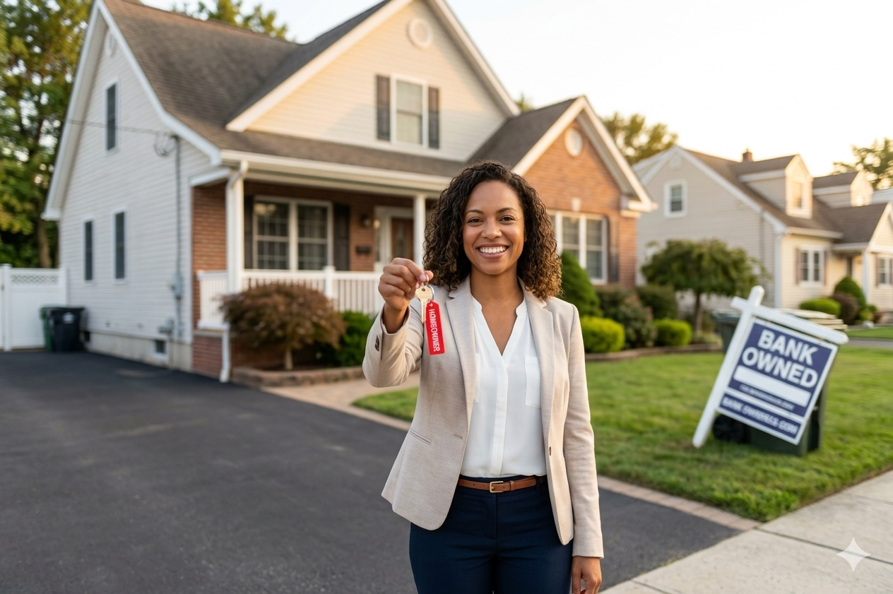 Homebuyer successfully purchasing foreclosure home in Totowa NJ