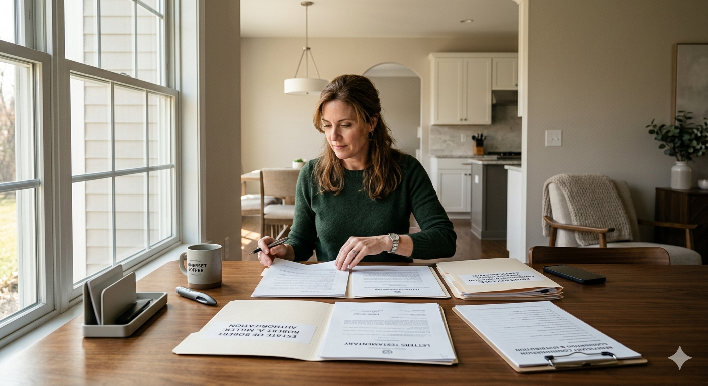executor reviewing legal requirements for selling an inherited property in Woodland Park NJ