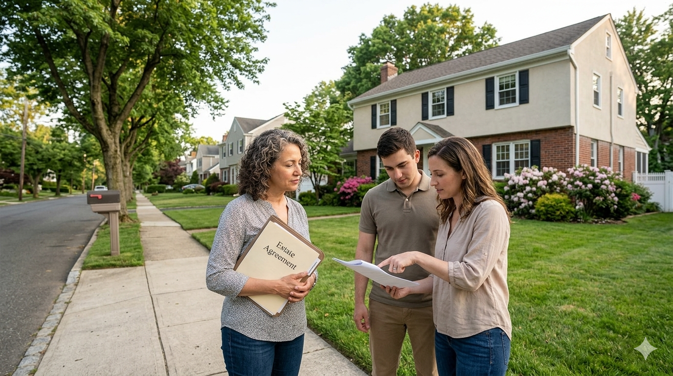 Heirs reviewing estate settlement agreement options before selling an inherited home in Englewood NJ during Bergen County probate