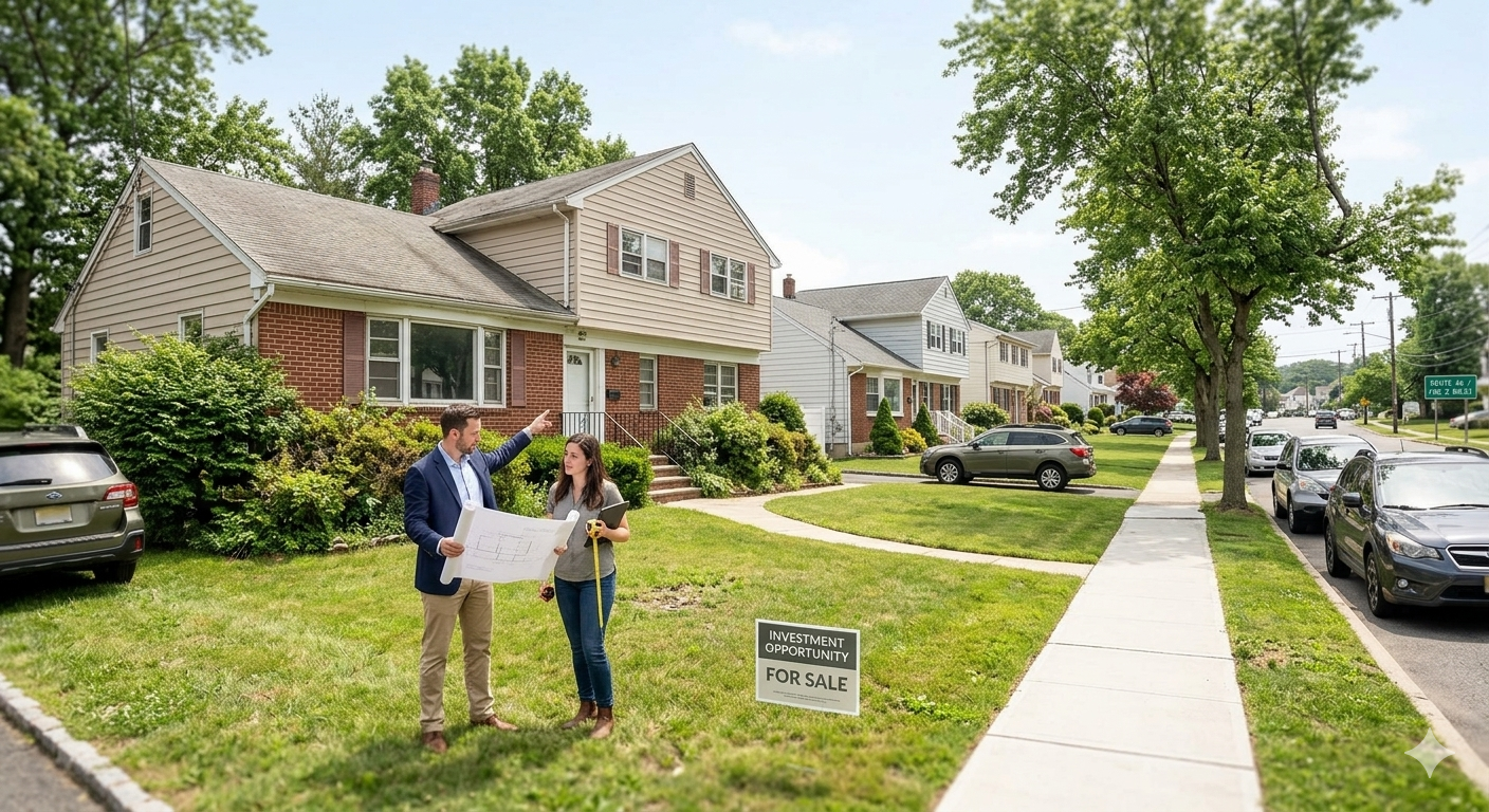 Woodland Park NJ bank owned home investment opportunity near Route 46 and Route 3