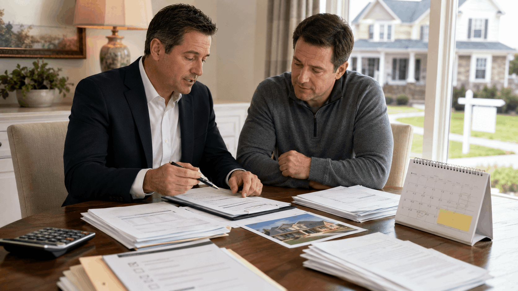 Real estate professional helping a homeowner organize short sale documents, deadlines, and lender requirements before foreclosure becomes urgent.