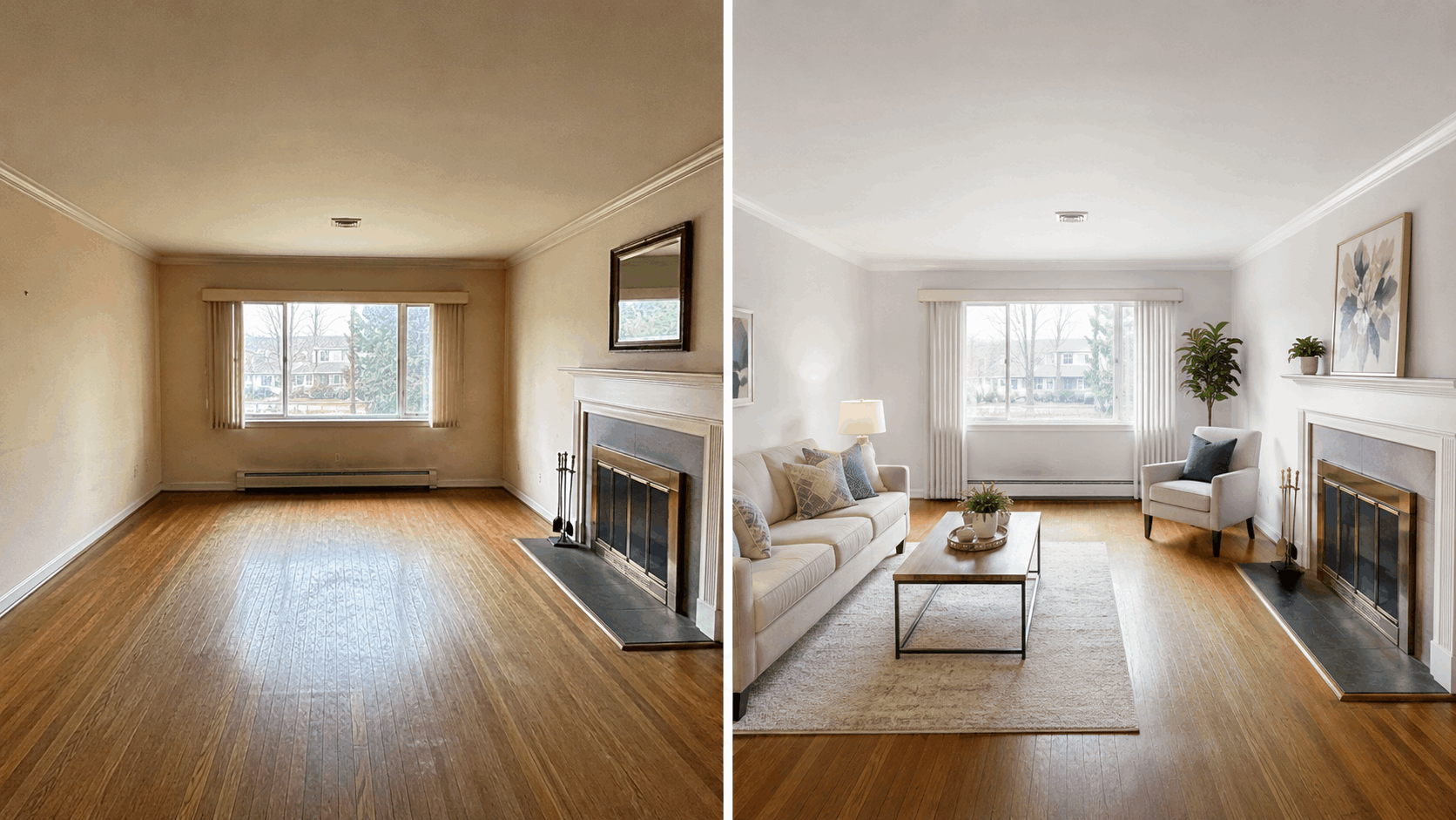Comparison of an inherited home sold as-is and after selected improvements.