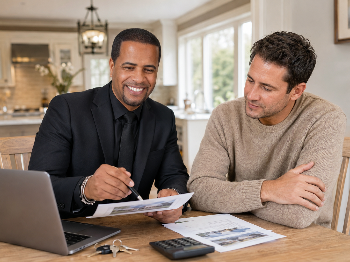 Johnny Rodriguez reviewing the value of an inherited property in New Jersey.