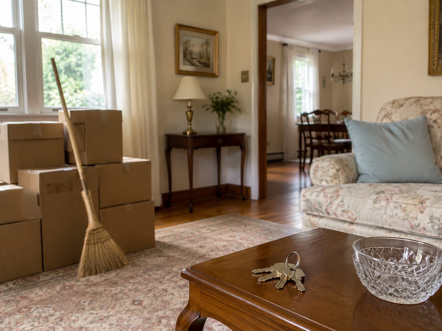 Inherited New Jersey home being prepared for an as-is probate sale.
