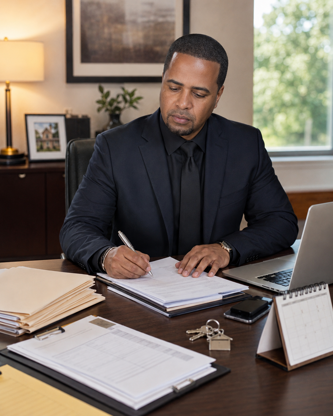 Johnny Rodriguez managing a complex probate home sale in North Jersey.