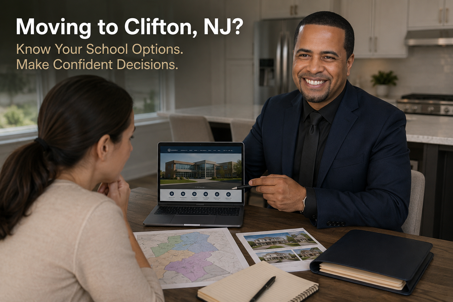Clifton homebuyer researching school assignments and official education resources