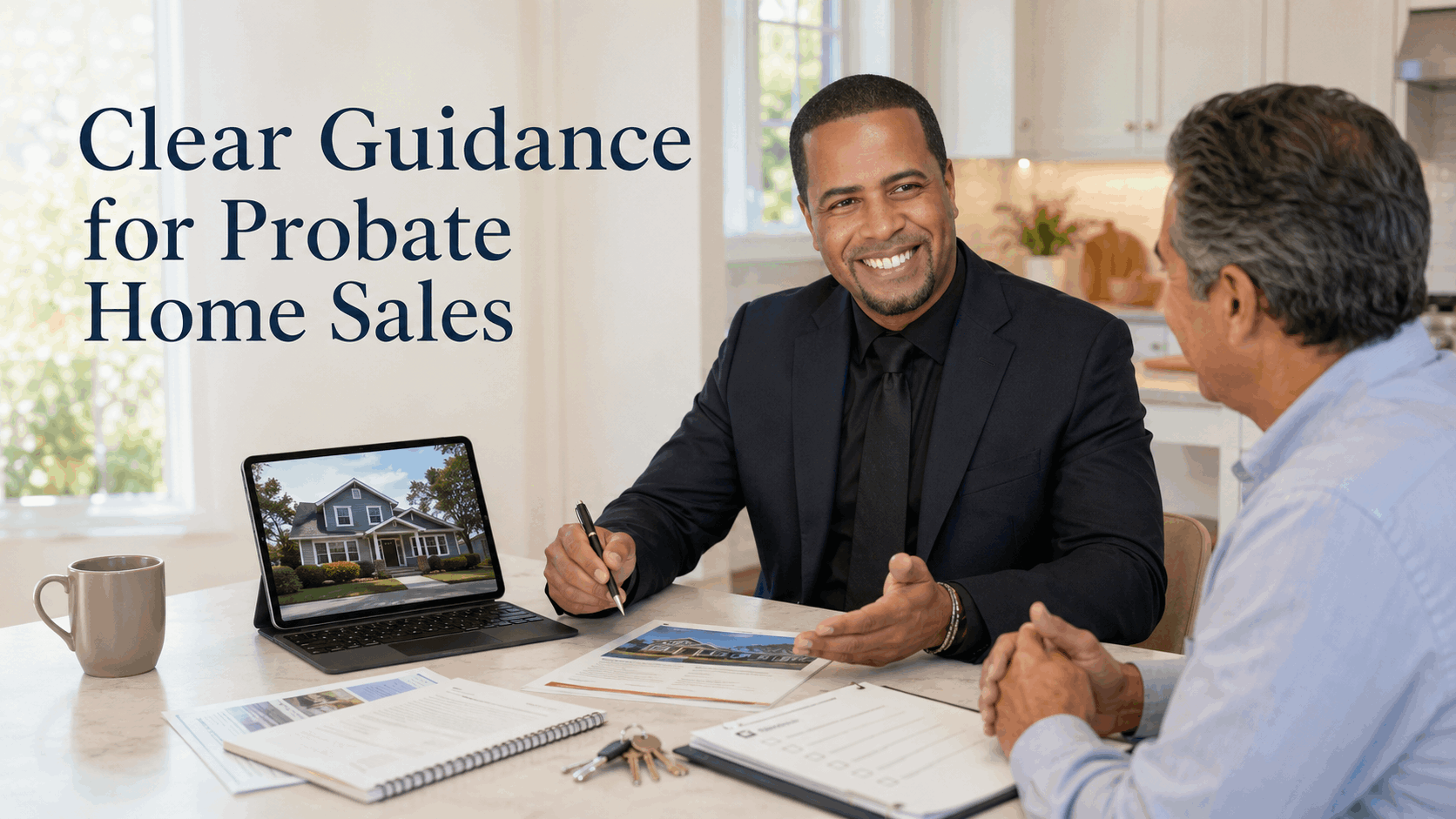 Johnny Rodriguez providing probate real estate guidance to a North Jersey executor