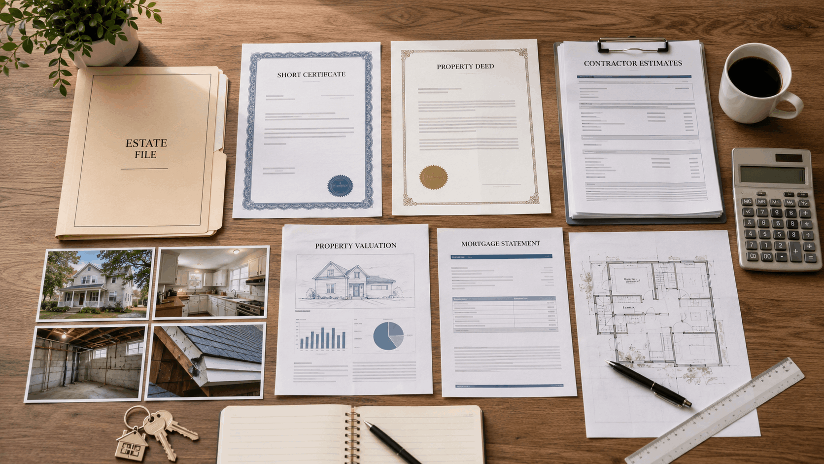 Documents needed to secure probate loans for property improvements in New Jersey
