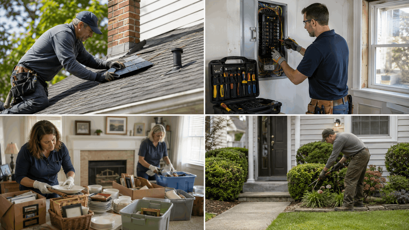 Practical repairs and improvements being completed on a New Jersey probate property