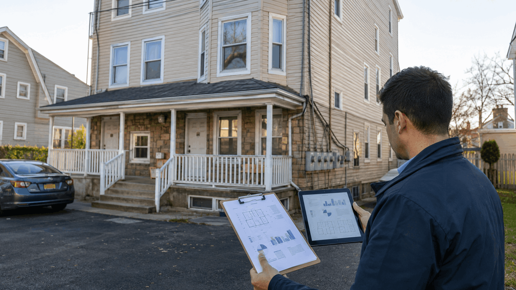 North Jersey multifamily property evaluated for legal use, rental income, permits, and condition.