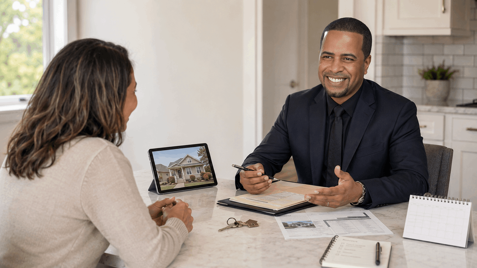 Johnny Rodriguez providing confidential short sale guidance to a North Jersey homeowner before a scheduled sheriff sale.