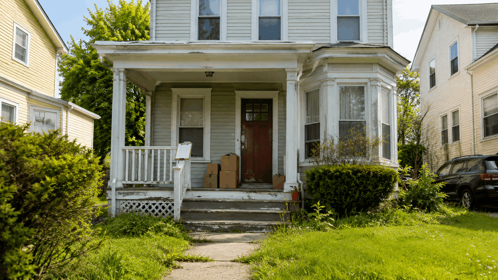 North Jersey home needing repairs that may be considered for an as-is cash sale.
