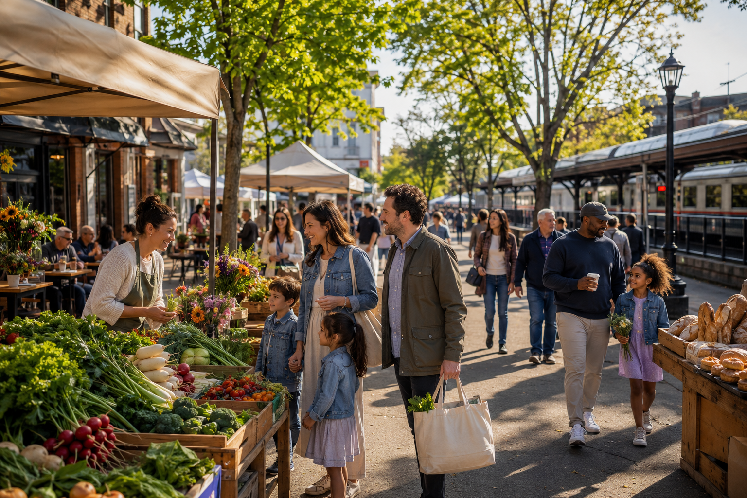 Montclair Farmers’ Market during a North Jersey weekend