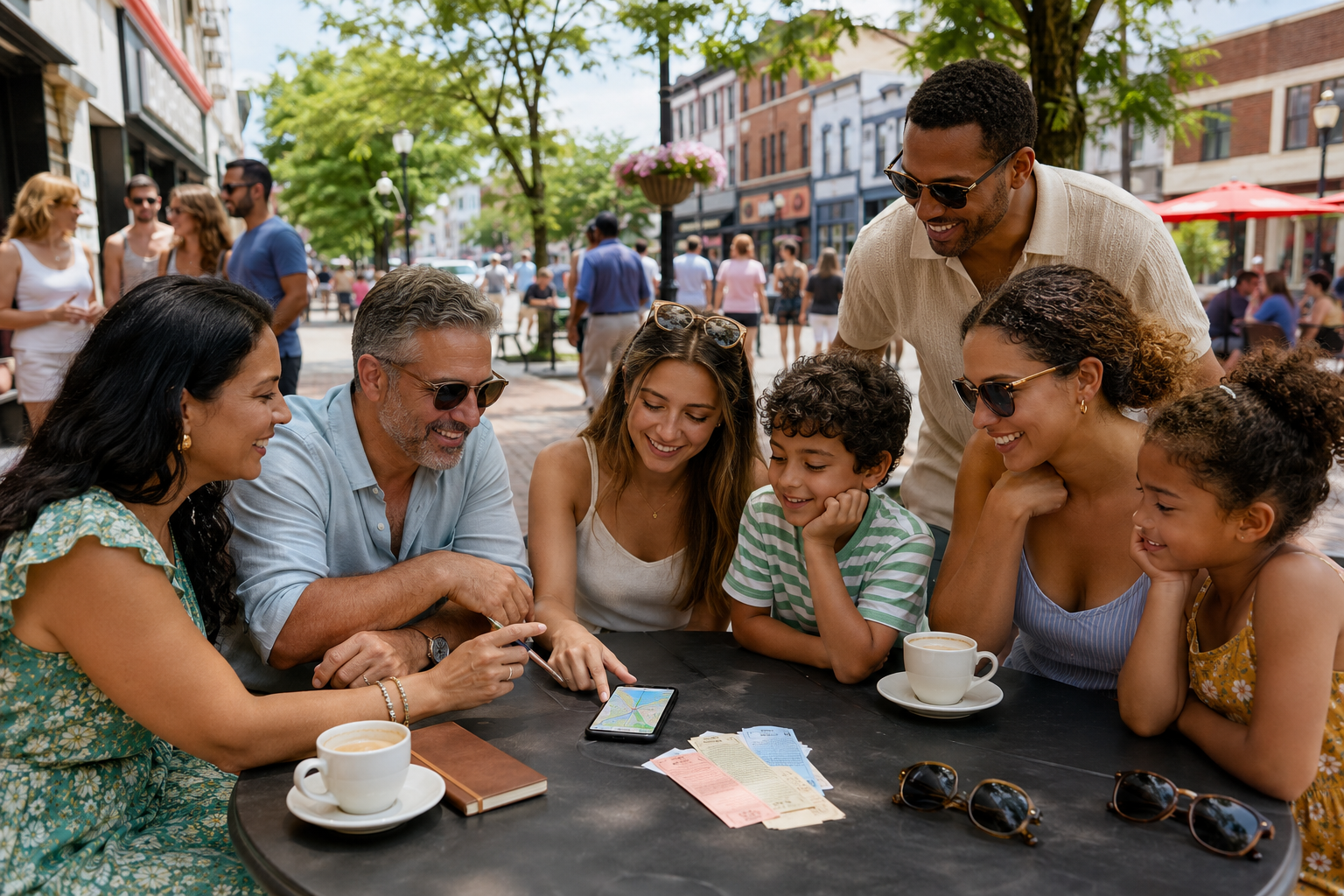 Friends planning things to do this weekend in North Jersey