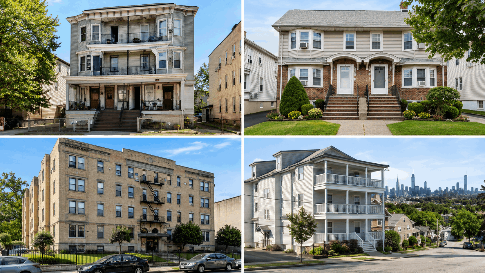 North Jersey investment property comparison featuring multi-family homes in Paterson, Clifton, Passaic County, and Bergen County.