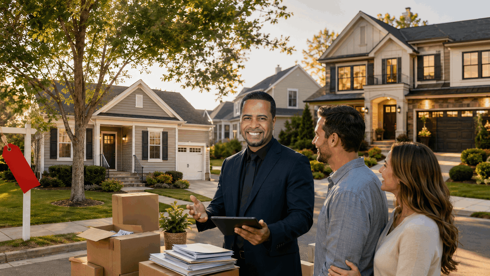 Johnny Rodriguez guiding North Jersey homeowners through selling their current property, organizing equity documents, and moving into their next home.