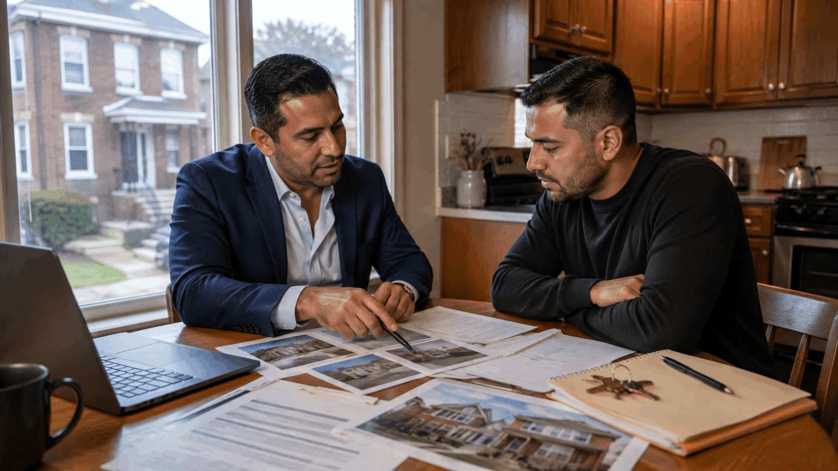 Johnny Rodriguez meets with a Passaic, NJ homeowner to review comparable sales, property condition, permits, leases, and a strategic home listing plan.