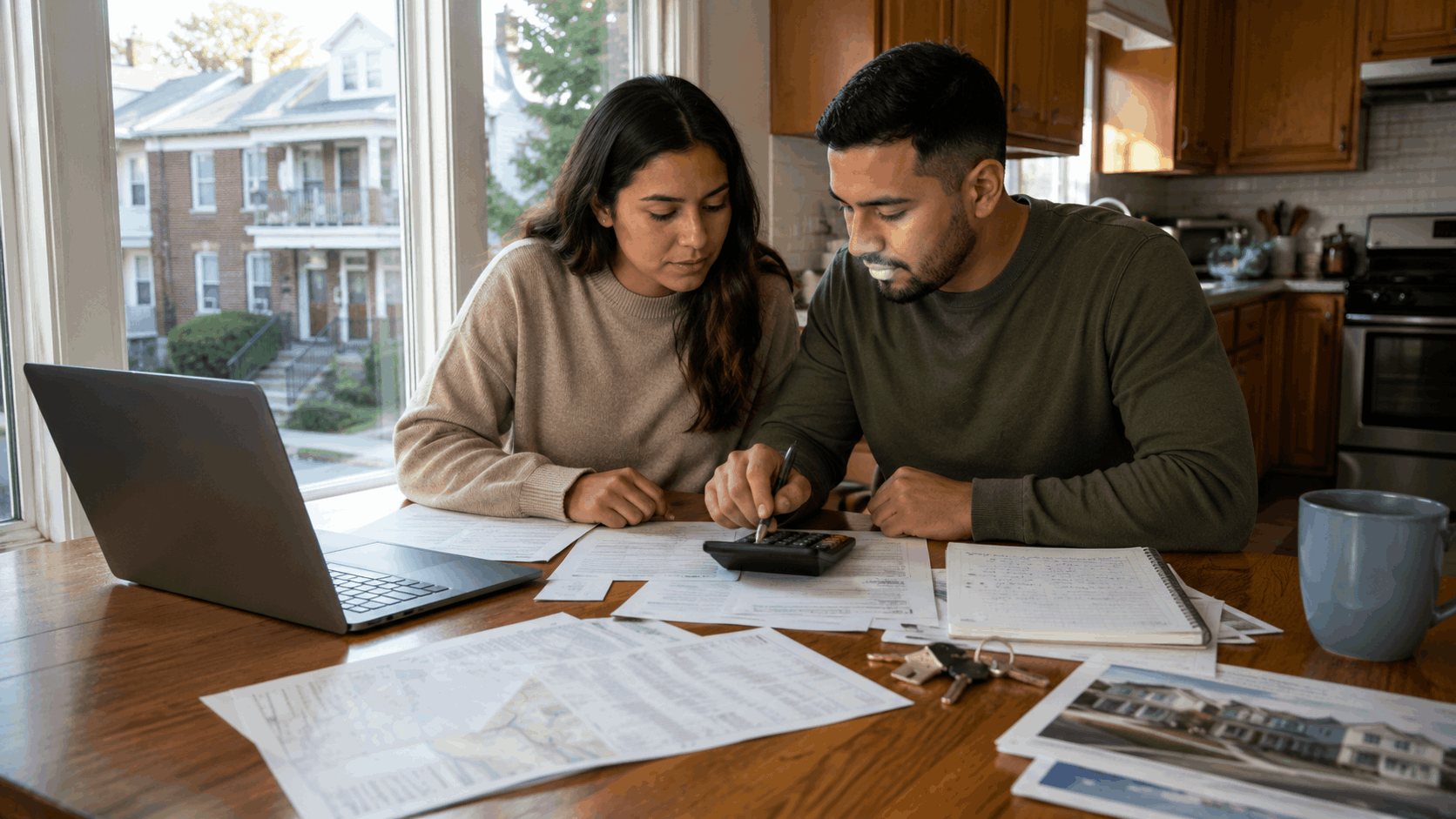 Young North Jersey couple reviews the full cost of buying a Passaic, NJ home, including utilities, insurance, commuting expenses, repairs, and closing documents.