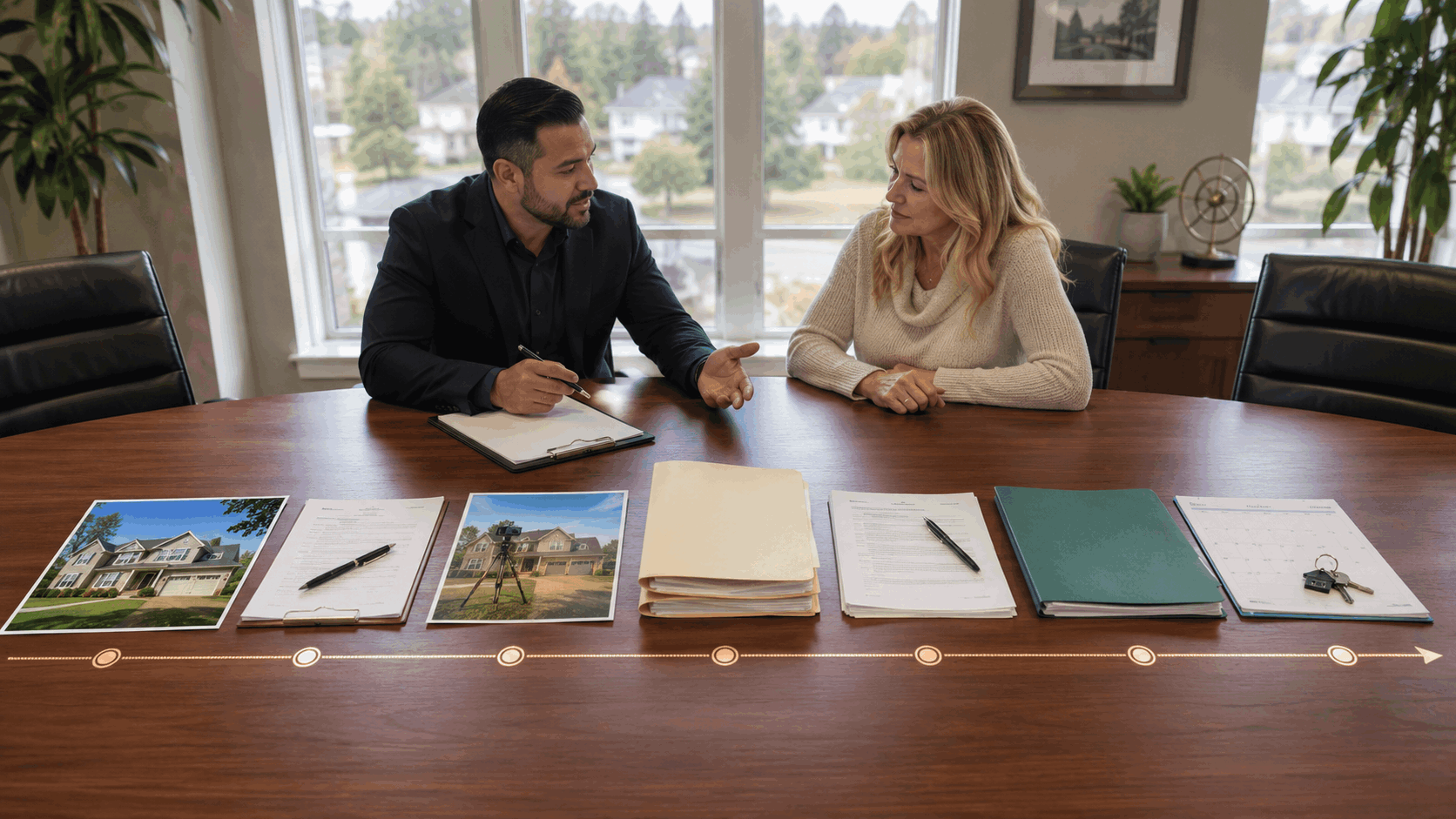 Johnny Rodriguez guides a North Jersey homeowner through the short sale timeline, from property listing and lender review to approval and closing.