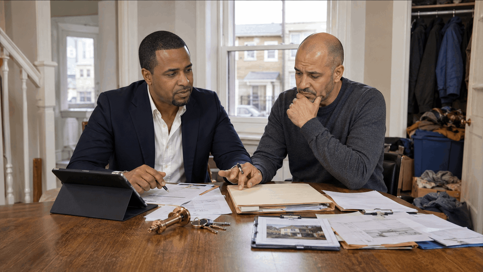 Johnny Rodriguez helping a concerned North Jersey landlord correct common rental property selling mistakes, including missing lease records, showing issues, notice problems, lock changes, and inaccurate pricing.