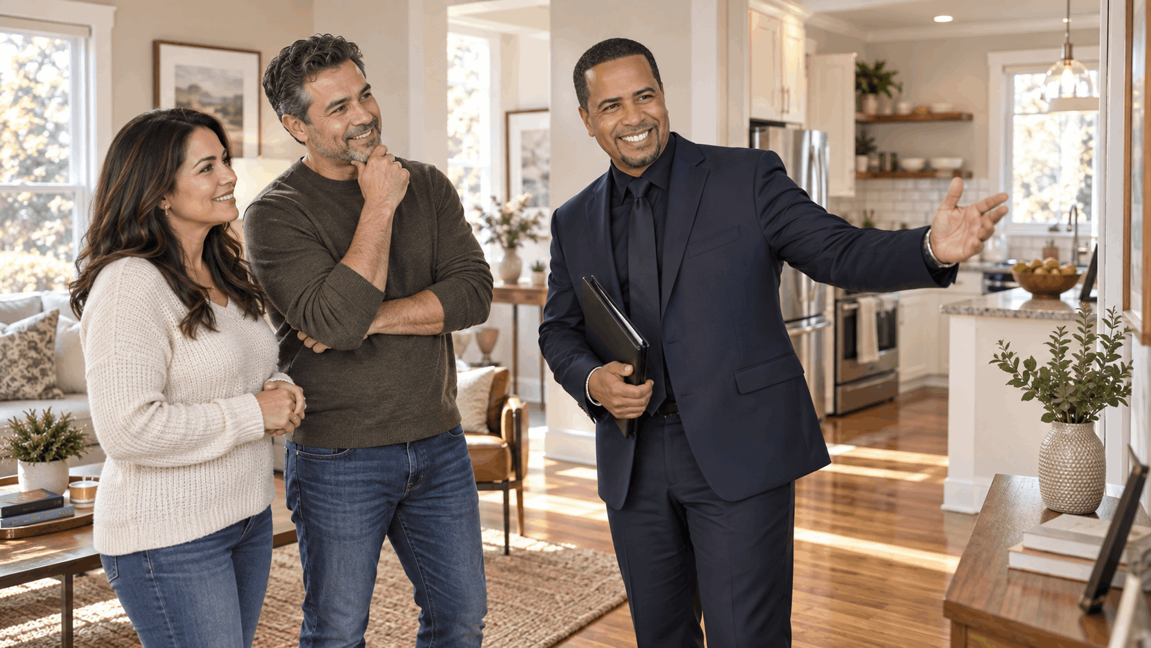 Johnny Rodriguez advising North Jersey homeowners on keeping original hardwood floors and functional kitchen appliances while making targeted improvements before selling their home.