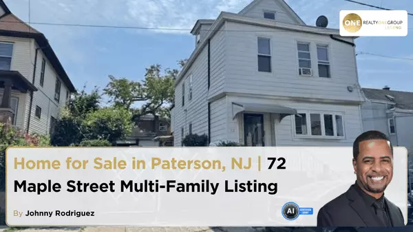 Home for Sale in Paterson NJ | 72 Maple Street Multi-Family Listing