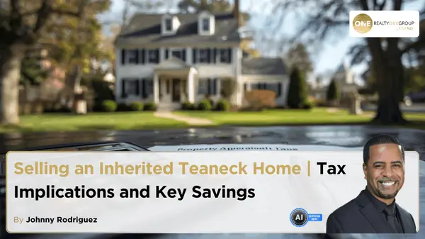 Selling an Inherited Teaneck Home | Tax Implications and Key Savings,Johnny Rodriguez