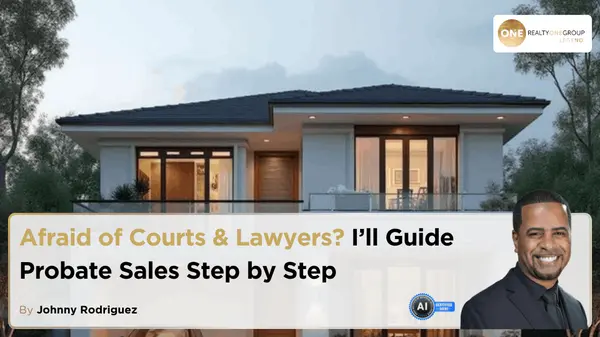 Afraid of Courts & Lawyers? I’ll Guide Probate Sales Step by Step,Johnny Rodriguez