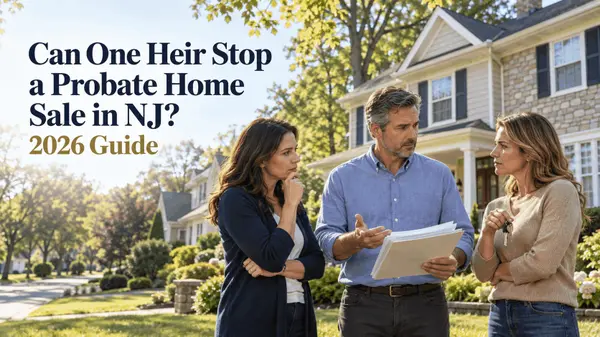 Can One Heir Stop a Probate Home Sale in NJ? 2026 Guide,Johnny Rodriguez