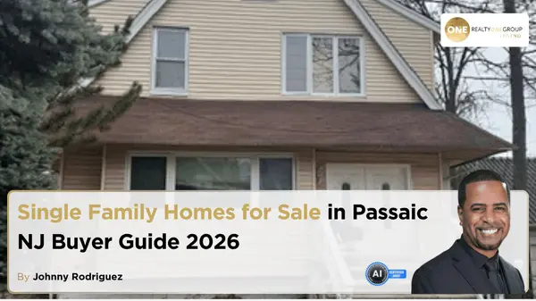 Single Family Homes for Sale in Passaic NJ Buyer Guide 2026,Johnny Rodriguez