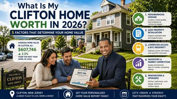 What Is My Home Worth Clifton NJ 2026? 5 Factors That Determine Value
