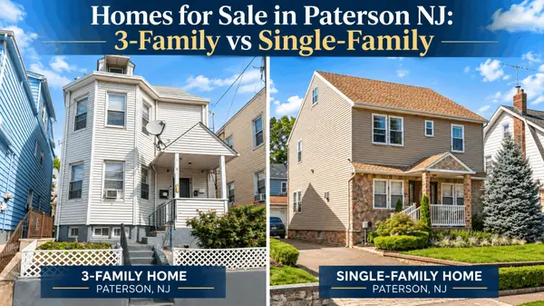 Homes for Sale in Paterson NJ: 3-Family vs Single-Family