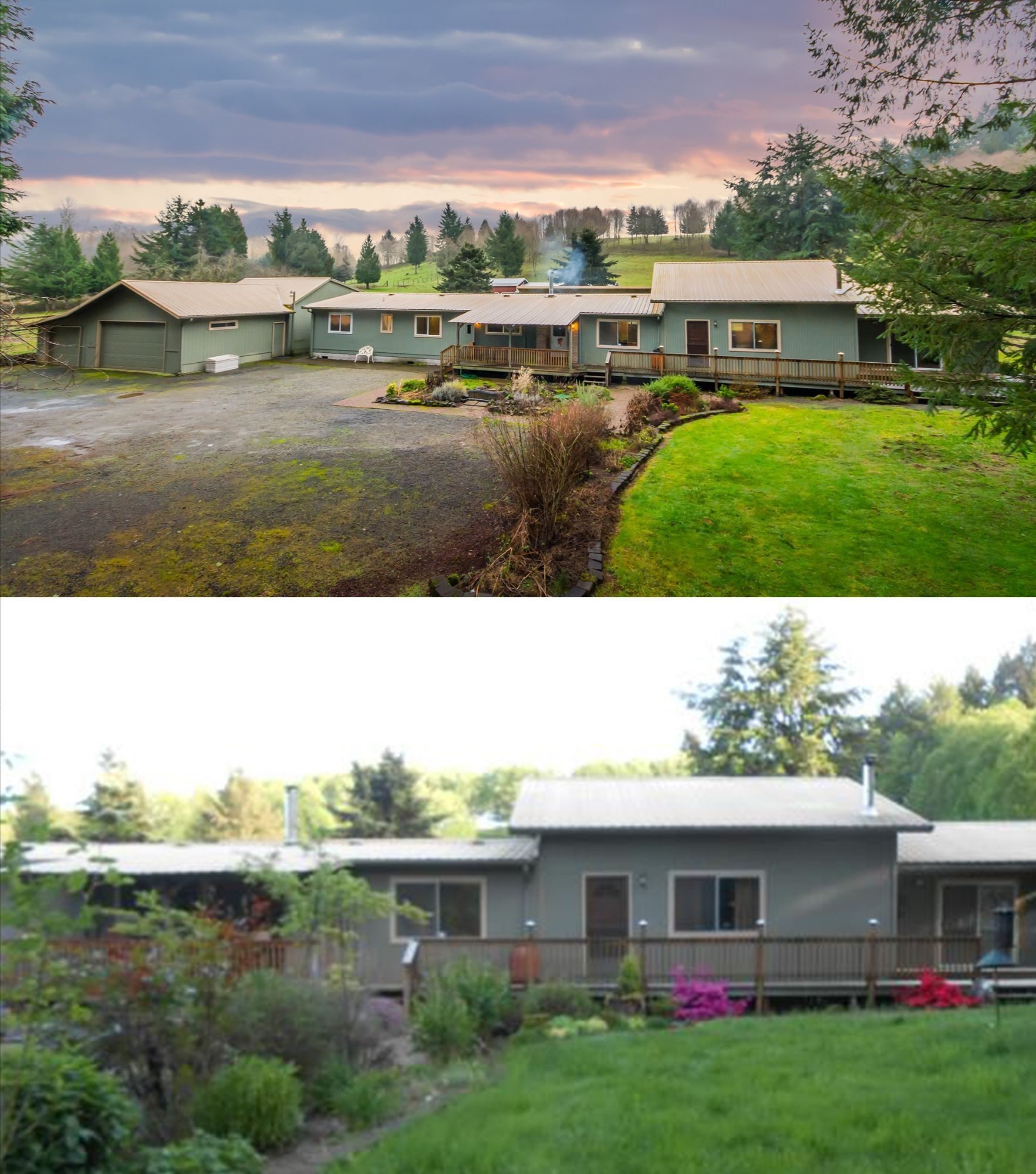 Main listing image comparison for a Woodland home