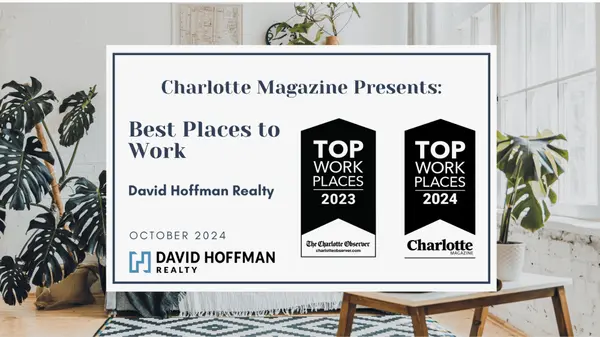 Charlotte Magazine Names David Hoffman Realty Top Workplace in the Charlotte Metro Area for 2024