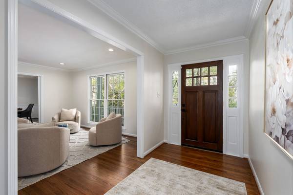 Inviting entryway with light
