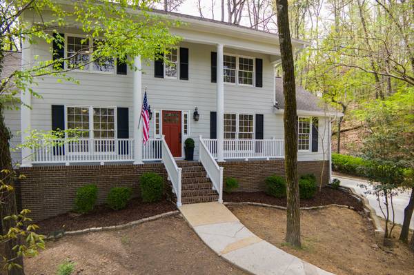 Front view of updated home on Arrowleaf Drive in Hoover AL