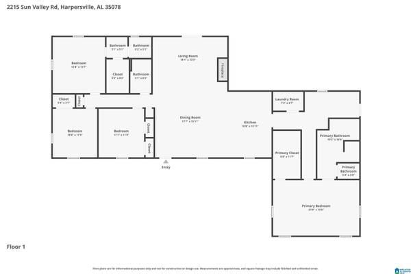 2215 SUN VALLEY ROAD, Harpersville, AL 35078