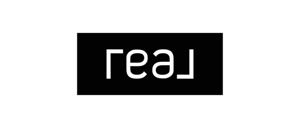 Real Logo Knockout Black with White Wordmark