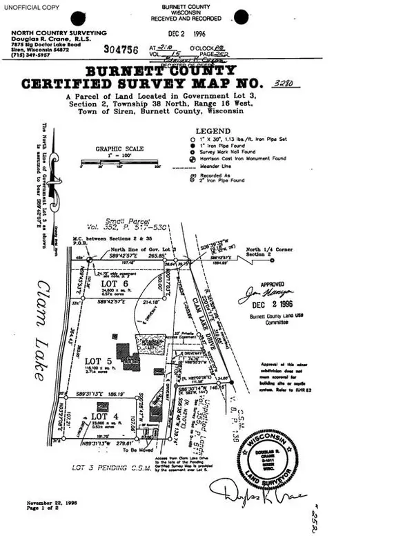 tbd Clam Lake DR, Siren, WI 54872